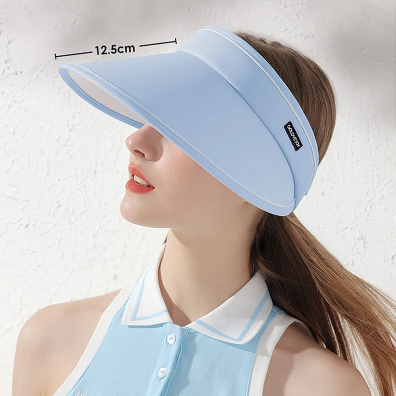 Wide Brim Summer Golf Hat for Men Women Breathable UV Resistant Outdoor Sports Hats Hiking Cycling Beach Visor Caps Adjustable