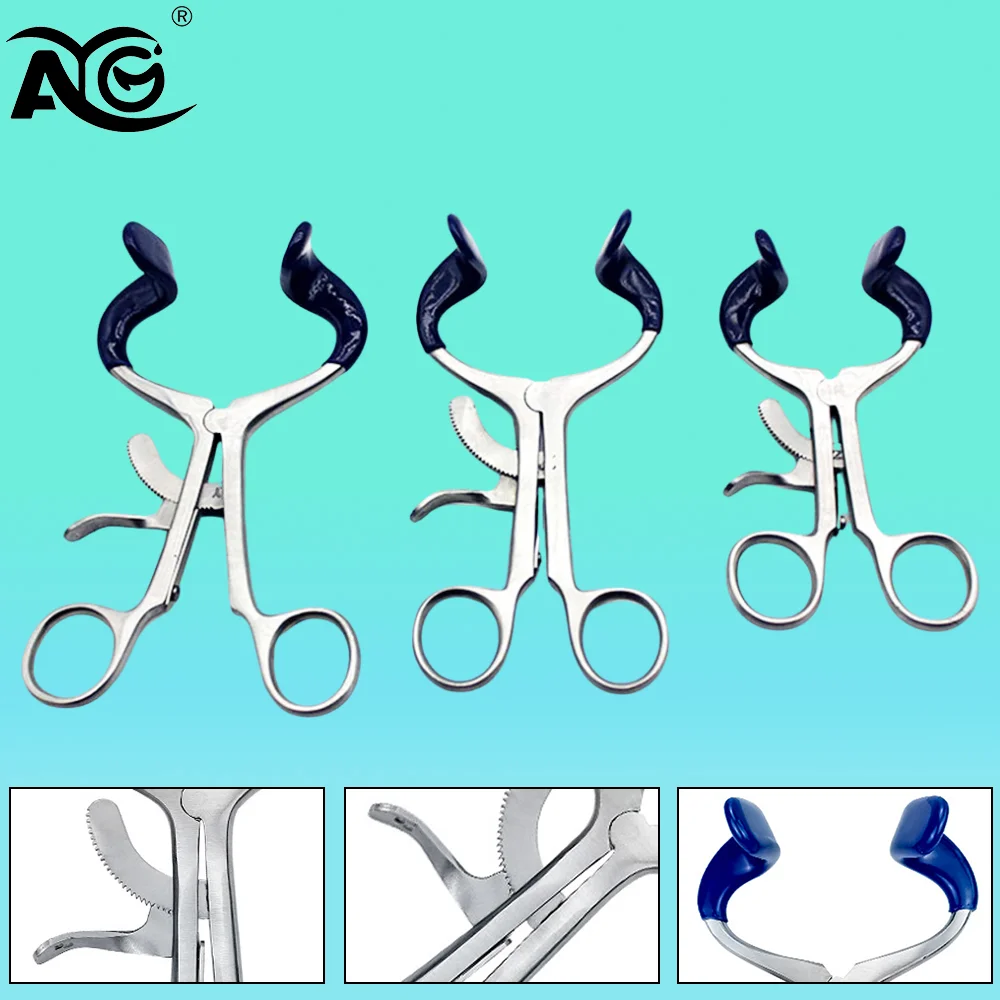 

AG Dentistry Metal Cheek Lip Retractor Stainless Steel Mouth Opener Cheek Expander Orthodontic Dentist Oral Exam Instrument