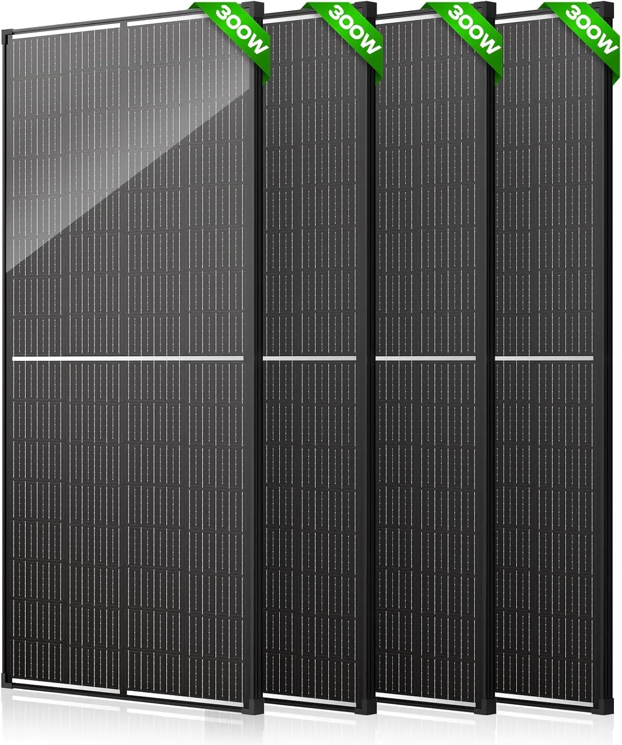 300 Watt Solar Panel, 12V 9BB Monocrystalline Solar Panels 600 Watt 1200 Watt 23% High Efficiency for RV, Camping, Rooftop