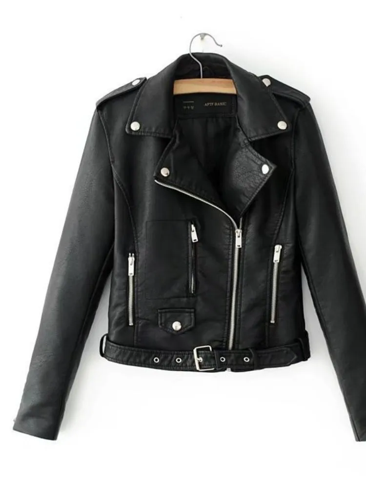 

Байкерские куртки, женская куртка из японской кожи, клетчатый воротник с зубчатым воротником, сексуальный минималистичный профессиональный офис, нежная элегантная зимняя куртка