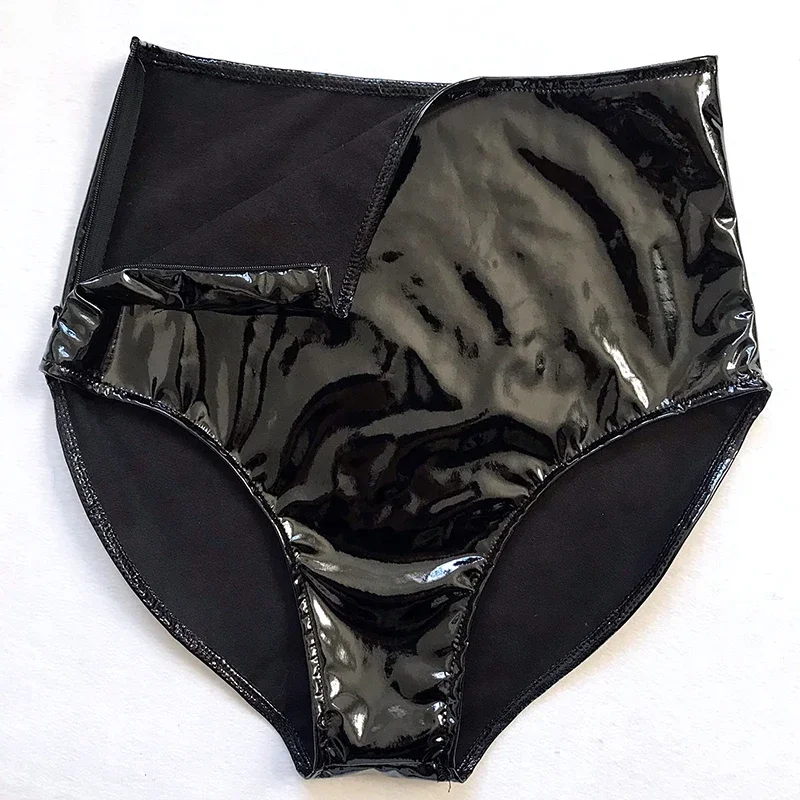 ملهى ليلي بار جوجو الجاز Dancewaer القطب ملابس الرقص الإناث الرقص أداء المرحلة زي براءات الاختراع والجلود السراويل #3