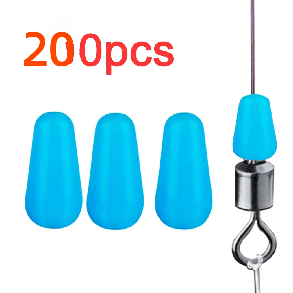 

Anti-winding Rubber Space Bean High Quality Sea Carp Fly Fishing Blue Rubber Oval Stopper Fishing Float Fishing Bobber