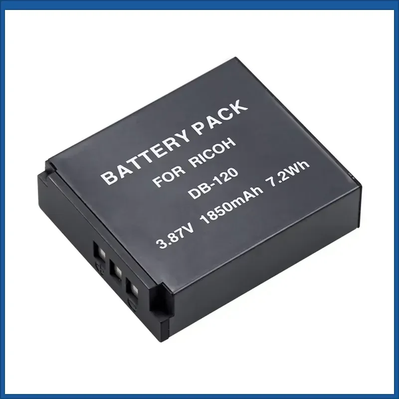 New 1850mAh DB-120 Rechargeable Battery Suitable for Ricoh GR IV GR IV Monochrome HDF Cameras and Chargers