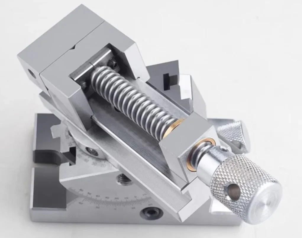 Universal Flat Jaw Precision Vise, Rotating vise,3 inches, 360° Rotation Adjustable angle, Vertical tilt up to 50°