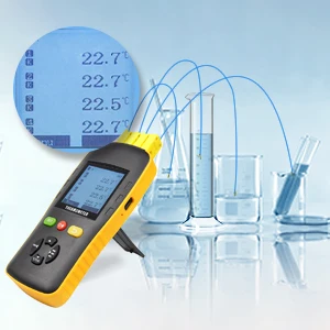 Digital Thermo Hygrometer Meter 4 Channels SHT45 Temperature Humidity Sensor Data Logger Temperature Measure Humidity Meter