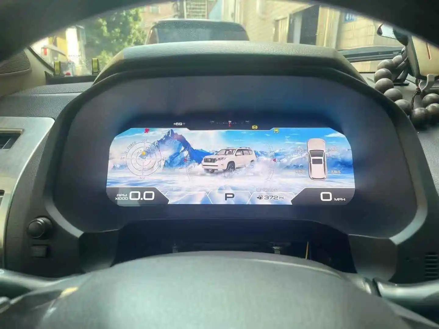 Car Digital Cluster Instrument Panel Dashboard For Toyota Prado 2010-2022 Virtual Cockpit Speedometer Odometer Meter Head Unit