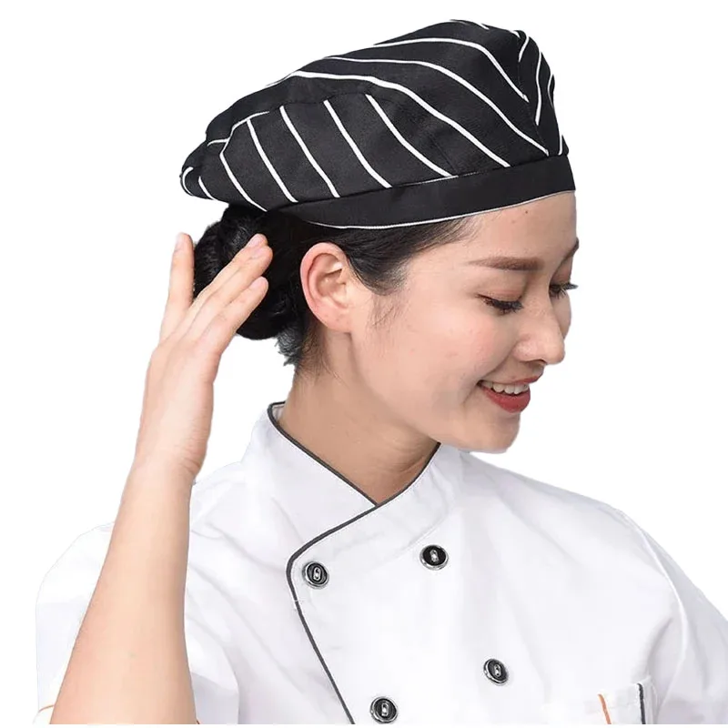 1 Uds. Sombrero de pirata de Chef superior Unisex Hotel restaurante cantina panadería cocina Ropa de Trabajo boina maestro cocinero gorra de visitante sombreros de camarero