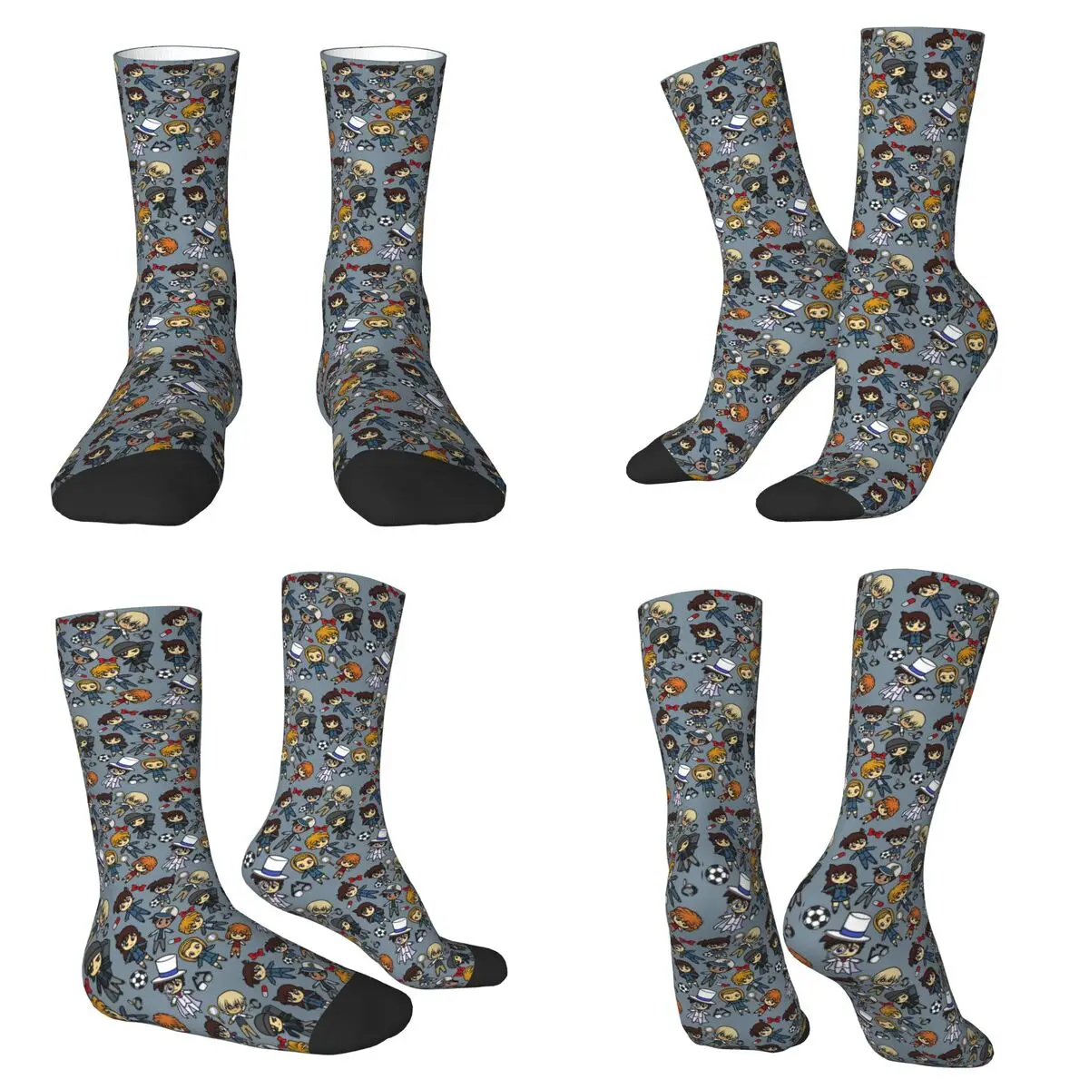 

Detective Conan Socks Harajuku Sweat Absorbing Stockings All Season Long Socks Accessories for Man's Woman's Christmas Gifts
