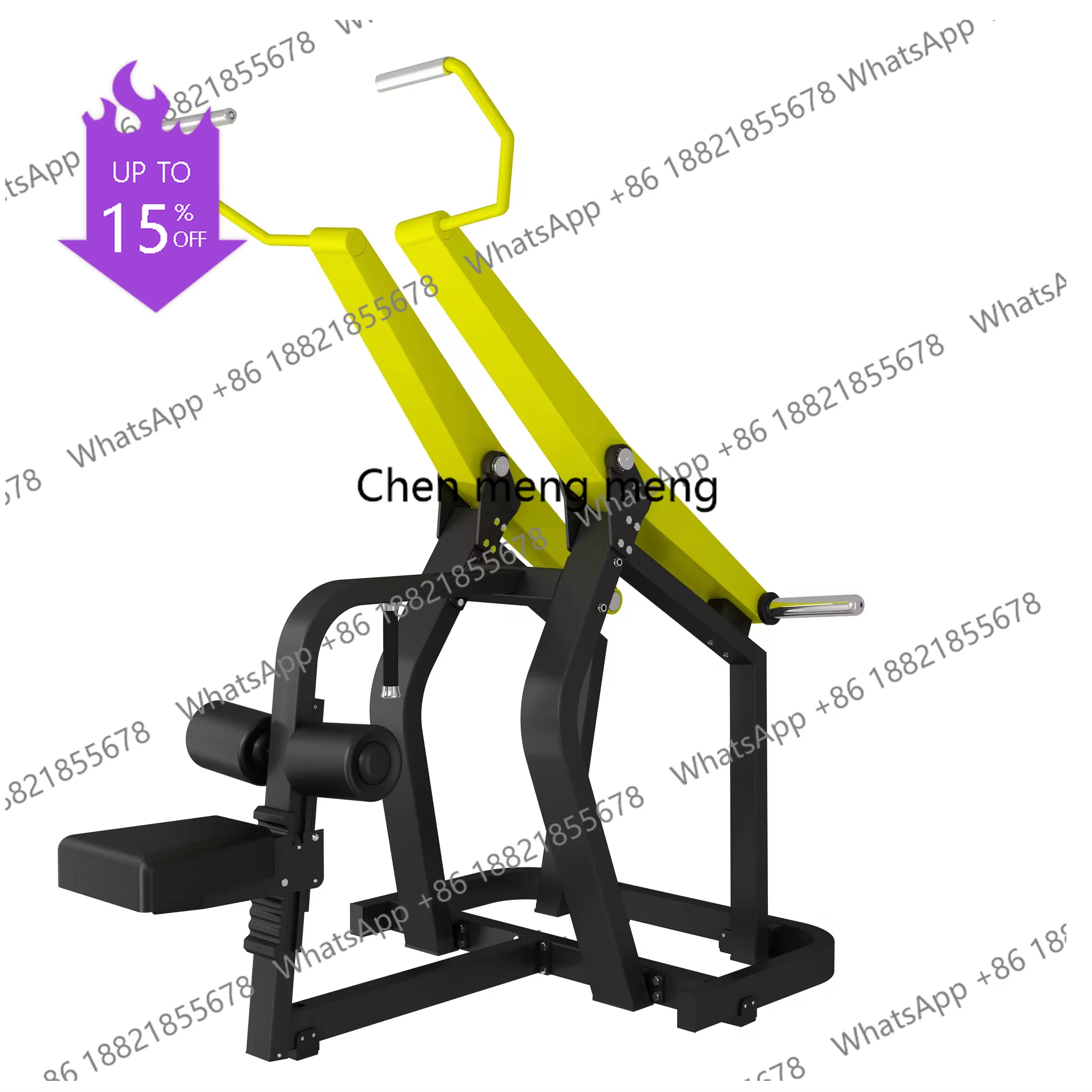 A49 Gym Equipment  Strength Lat Pulldown Machine for Weight Plates Load