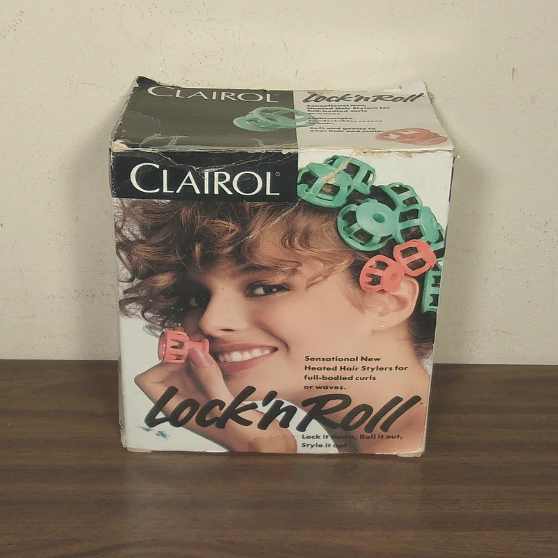 

Vintage CLAIROL BT-1 Lock N Roll Curlers Hot Rollers (90s) Box/Manual WORKS!
