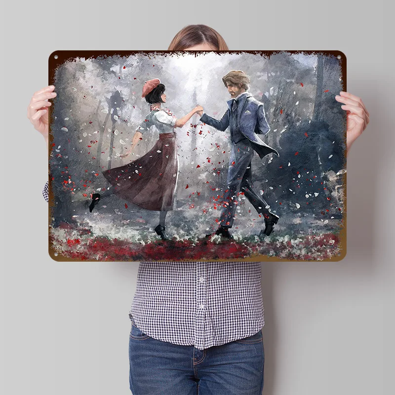 Sophie and Gustave Concept Art Tin Poster Customized Wall Art Retro Vintage Metal Signs for Fans Room Custom Plate Wand Deko