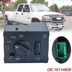 Headlight Domelight Fog Lamp Switch for GMC Sierra 1500 1500HD Classic 2500 2500HD Classic 3500 Classic 2003 2004 2005 2006 2007