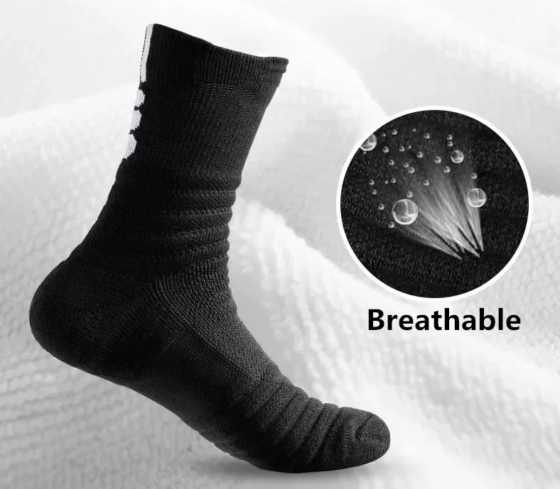 3pairs Anti-slip Football Socks Men Women Cotton Sock Short Long Tube Soccer Basketball Sport Socks Breathable Deodorous Socks