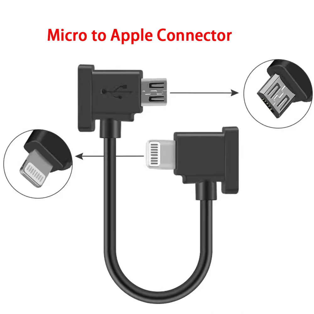 15cm drone cable remote control data cable air 2s accessories micro apple phone mini2 original adapter dual typec