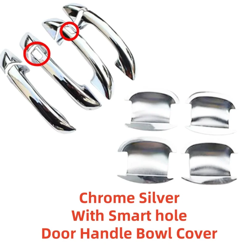 For Volkswagen Passat B6 2011 2012 2013 2014 2015 2016 17 Car Attachment ABS Chrome Door Handle Bowl Cover Protector Paste Style