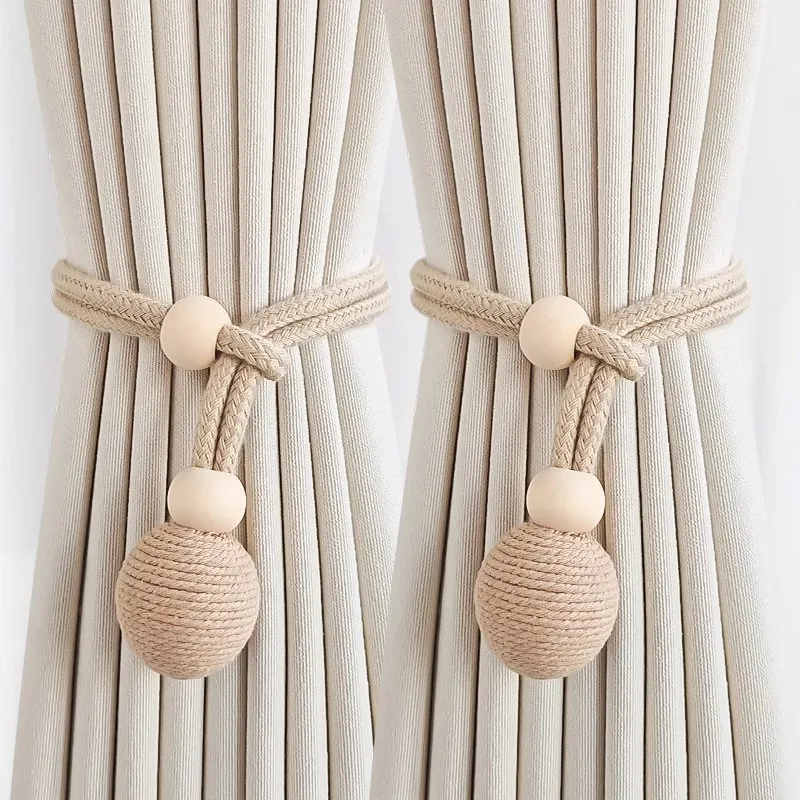 2pcs Creative Adjustable Curtain Straps a Pair of Simple Light Luxury Gauze Curtains Tied and Tied Belt Fixed Storage Straps