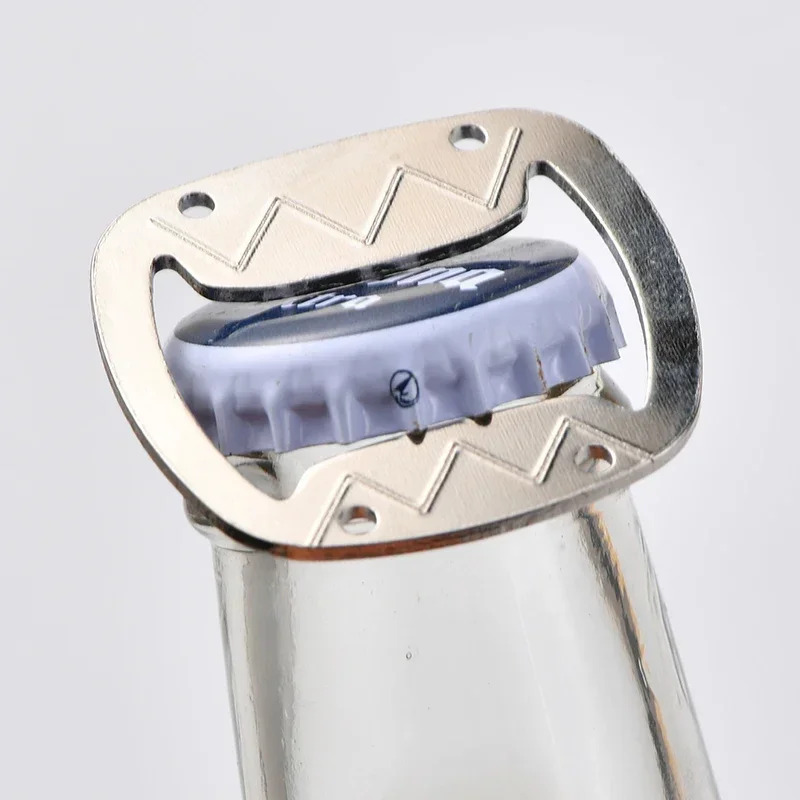 5Pcs Bottle Opener with Round Bottle Opener Insert Wine Beer Opener Tool for Bar/Home/Restaurant/Kitchen DIY Handmade Christmas