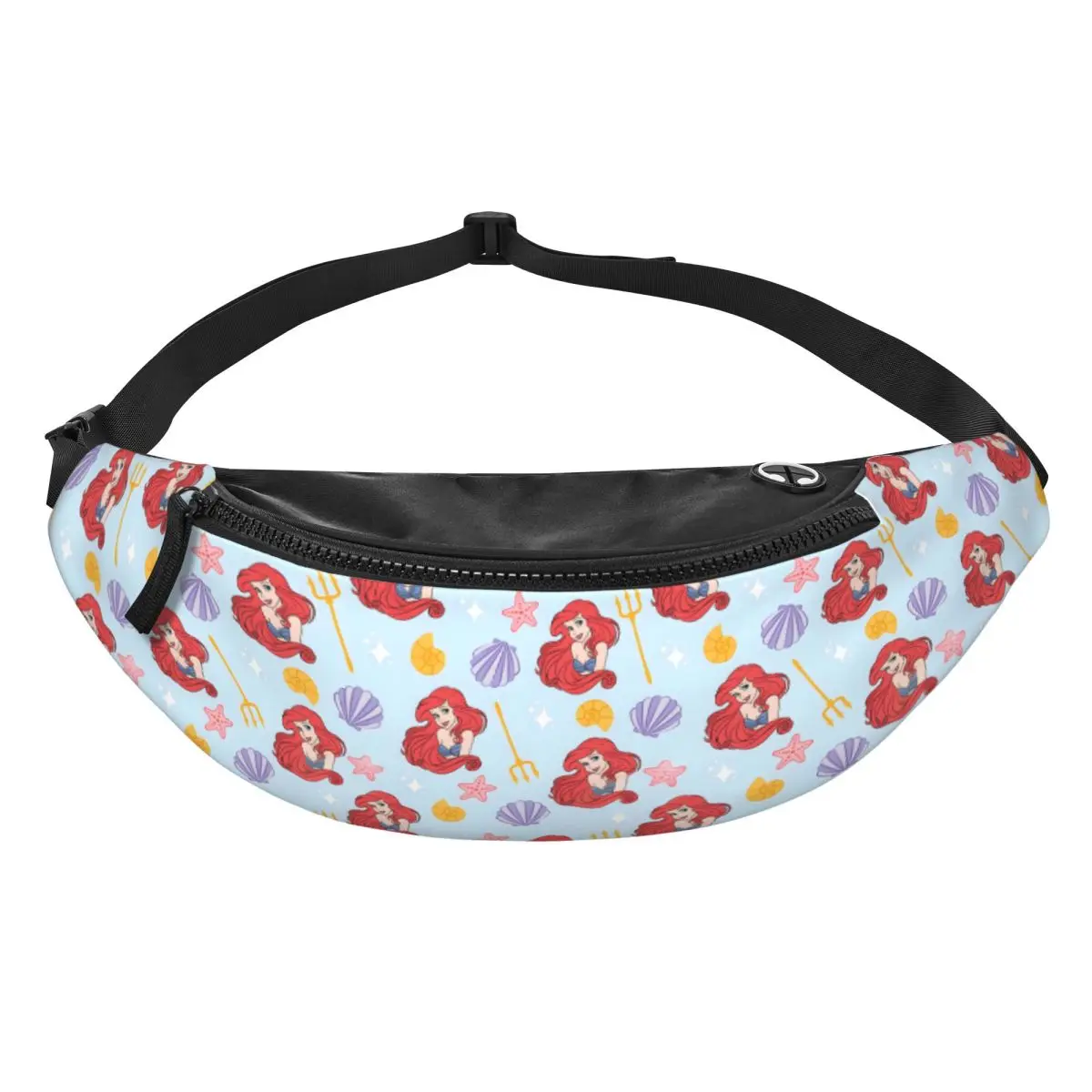 

Custom Fashion The Little Anime M-Mermaid Fanny Pack for Running Men Women Crossbody Waist Bag Phone Money Pouch