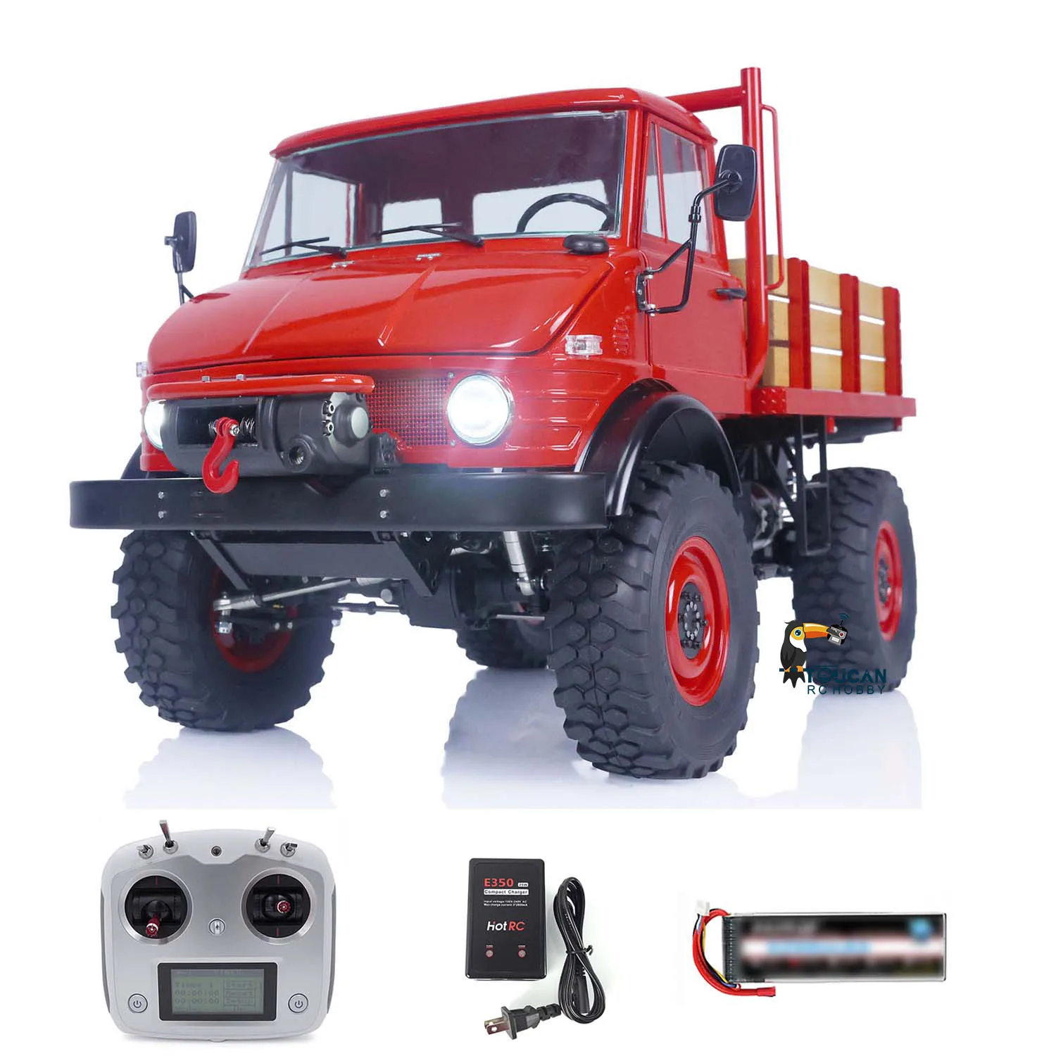 LESU 1/10 RC Metal Crawler 4*4 Off-Road Vehicles for U406 Radio Control Cars Painted Assembled Light Sound Model Toy THZH1443