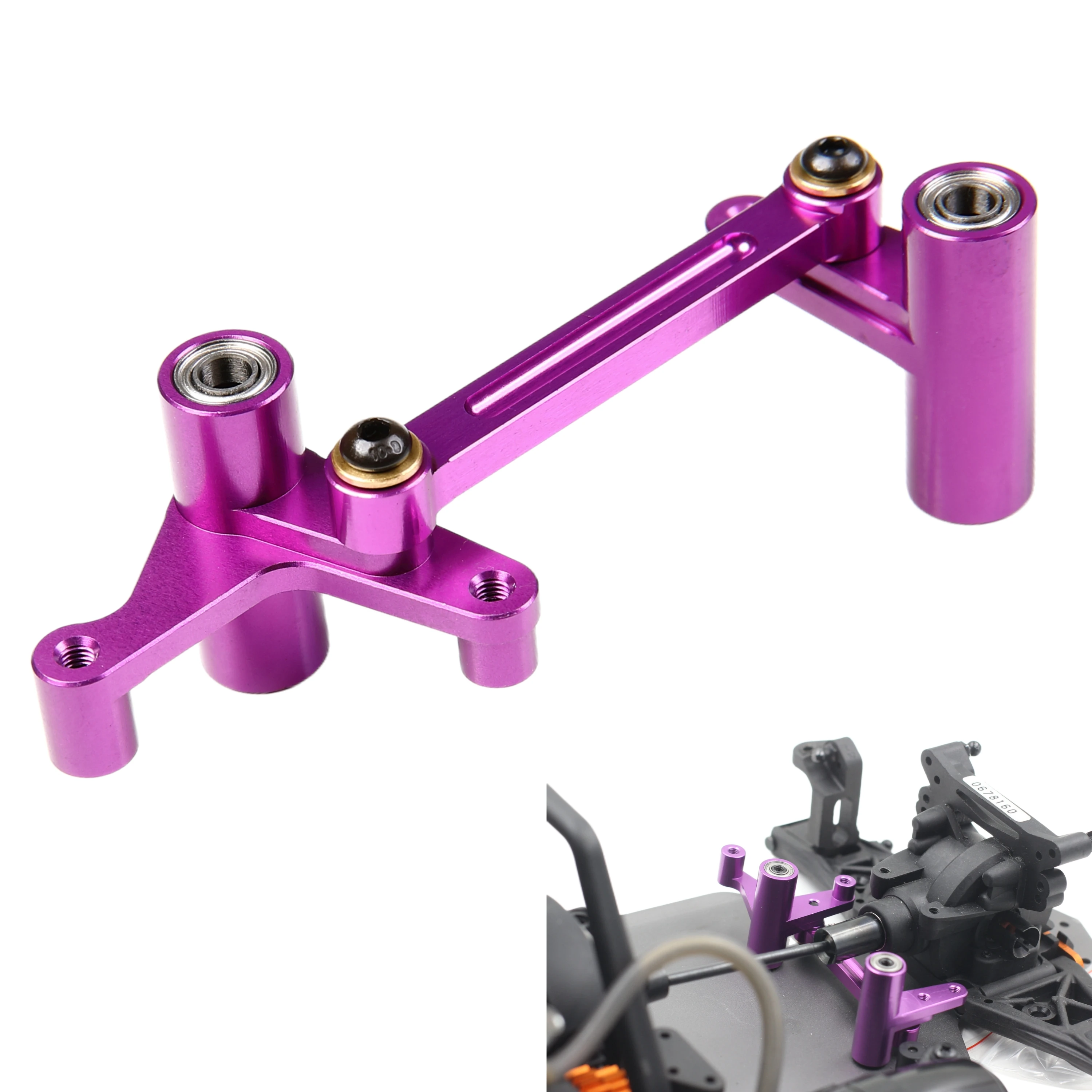 GTB ALUMINUM STEERING COMBINATION for HPI NITRO MT2 or RS4 3 III