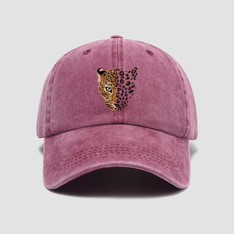 Modische Baseballkappe mit Leopardenmuster - Verstellbares Leopardenmuster-Design, Perfekt für Freizeitausflüge und Sportaktivitäten – Detail 5