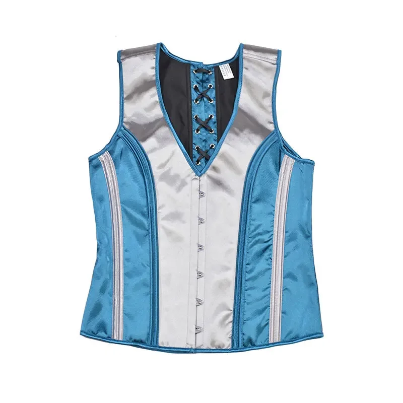 Mens Vest Corset Waist Trainer Body Shaper Wear Fitness Jacket Corsets Blusas Top Fajas Color Matching Shapewear Fashion Clothes image 3