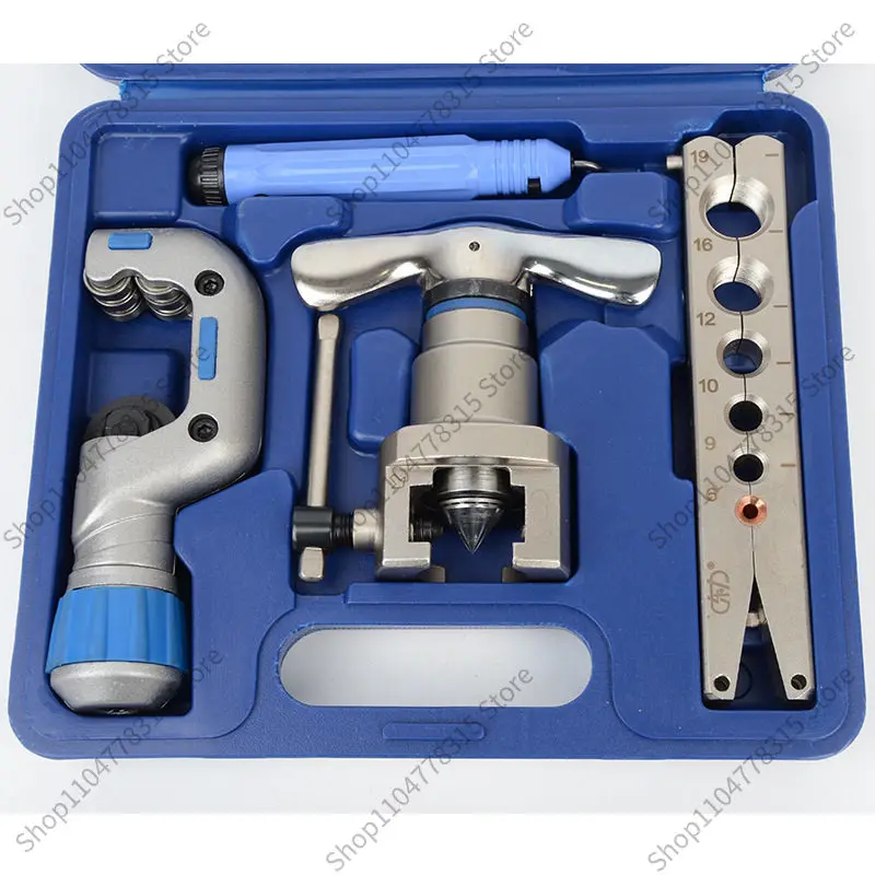 For CT-809AM Flaring Tool Kit, Metric & Imperial, AC Copper Aluminum Tube Flaring Tool Refrigeration Repair