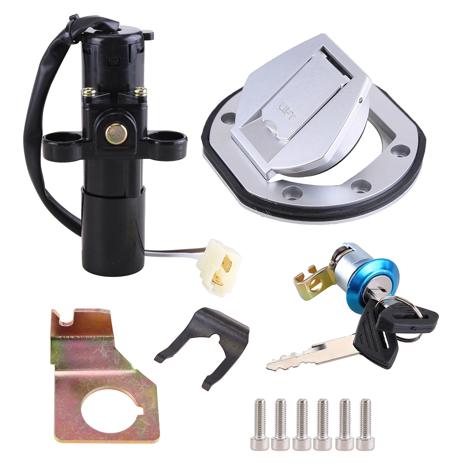 

Kit Lock Switch Plug Key Compatible Motorcycle Electric Door Lock Plug Ignition Key Switch Fit For Bajaj Pulsar NS200 NS 200
