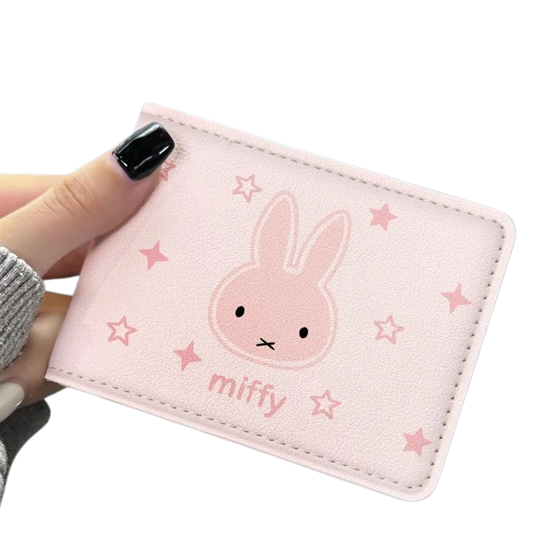 Kreative Miffy-Kaninchen-Serie, neues süßes Cartoon-Muster, modische, personalisierte, tragbare Schutzhülle für den Führerschein – Detail 3