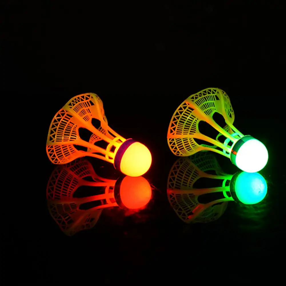 

1/2/5Pcs Glow In The Dark Windproof Badminton Shuttlecock Ball Fluorescent Bright Nylon Ball Light Night Outdoor Sport Supplies