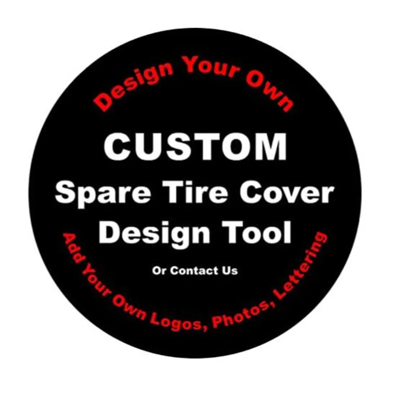 

1 X Custom Spare Tire Cover, Add Your Own Personalized Waterproof Universal Wheel Tire Protector With Picture Text to us