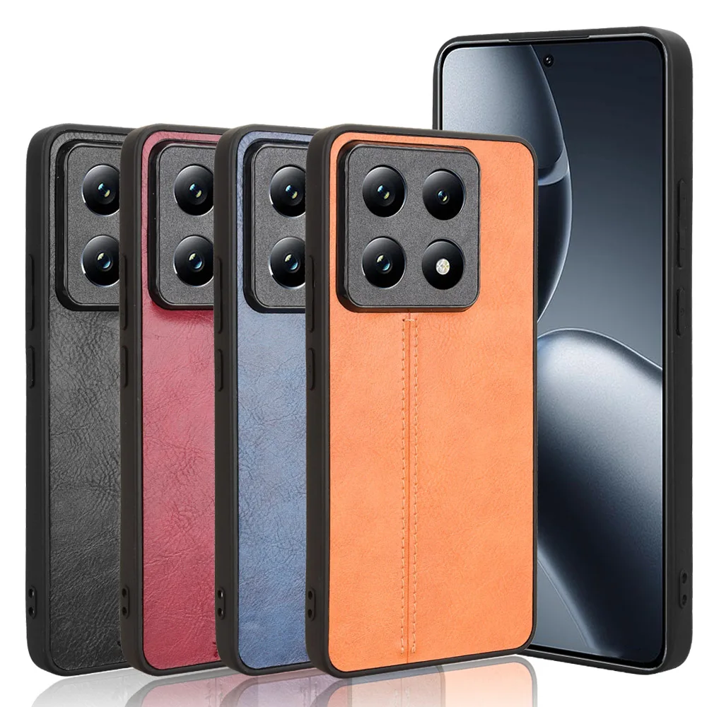 Premium PU Leather Case Hard Plastic Shockproof Cover for Xiaomi 14T Pro 14TPro image 5
