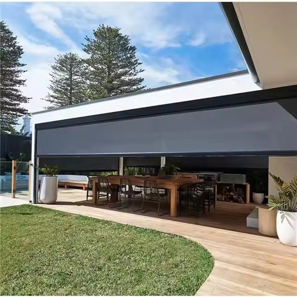 Tuya Smart Home Outdoor Roller Blinds Customization Electric Control Blinds& Shades & Shutters For Family Intelligence System