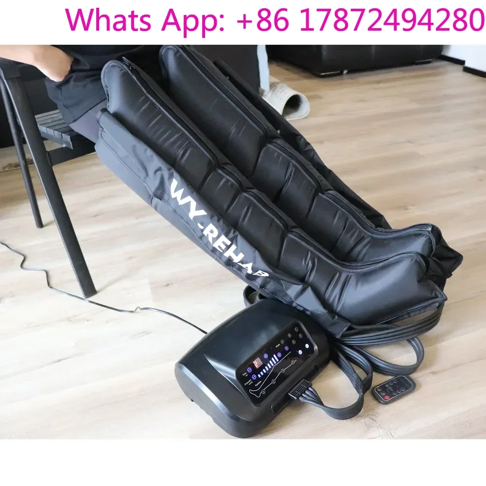 CE Approved Medical Leg Circulation Machine Air Compression Massager (Black)