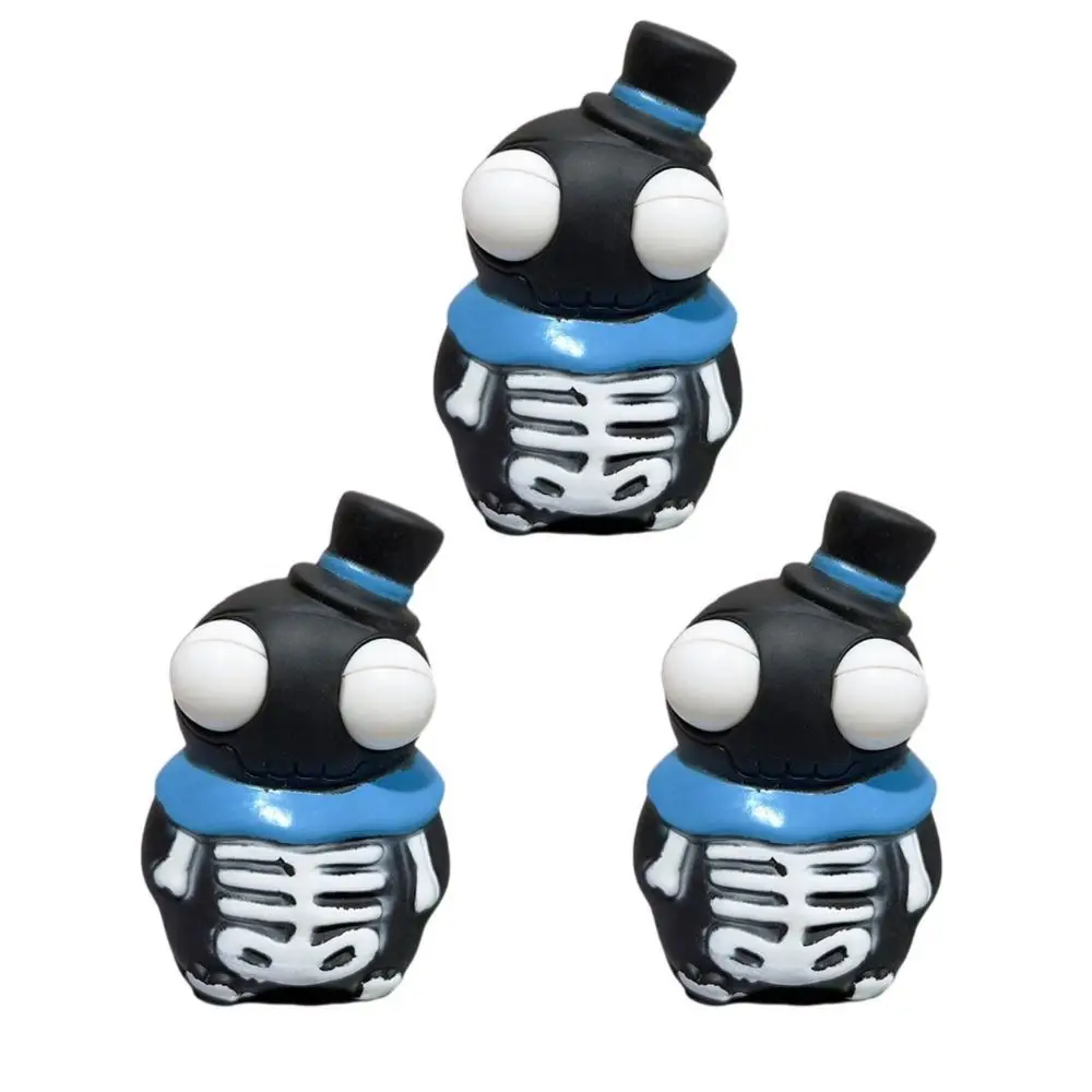 3 pièces mignon citrouille globe oculaire éclat presser Capybara fantôme décompression Halloween nouveauté dessin animé évent presser poupée cadeau