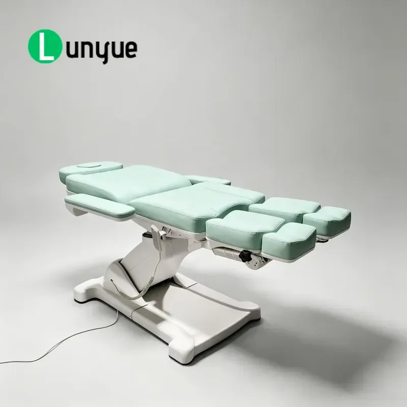 Ergonomic Electric Podiatric Chair 5 Motor Adjustable Split Leg Medical Bed Portable Clinic Hospital Furniture for