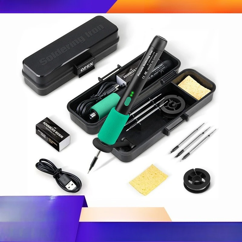 15W Portable USB Wireless Soldering Iron Cordless Welding Pen Battery Powered Handheld Welding Tool for Home Repair