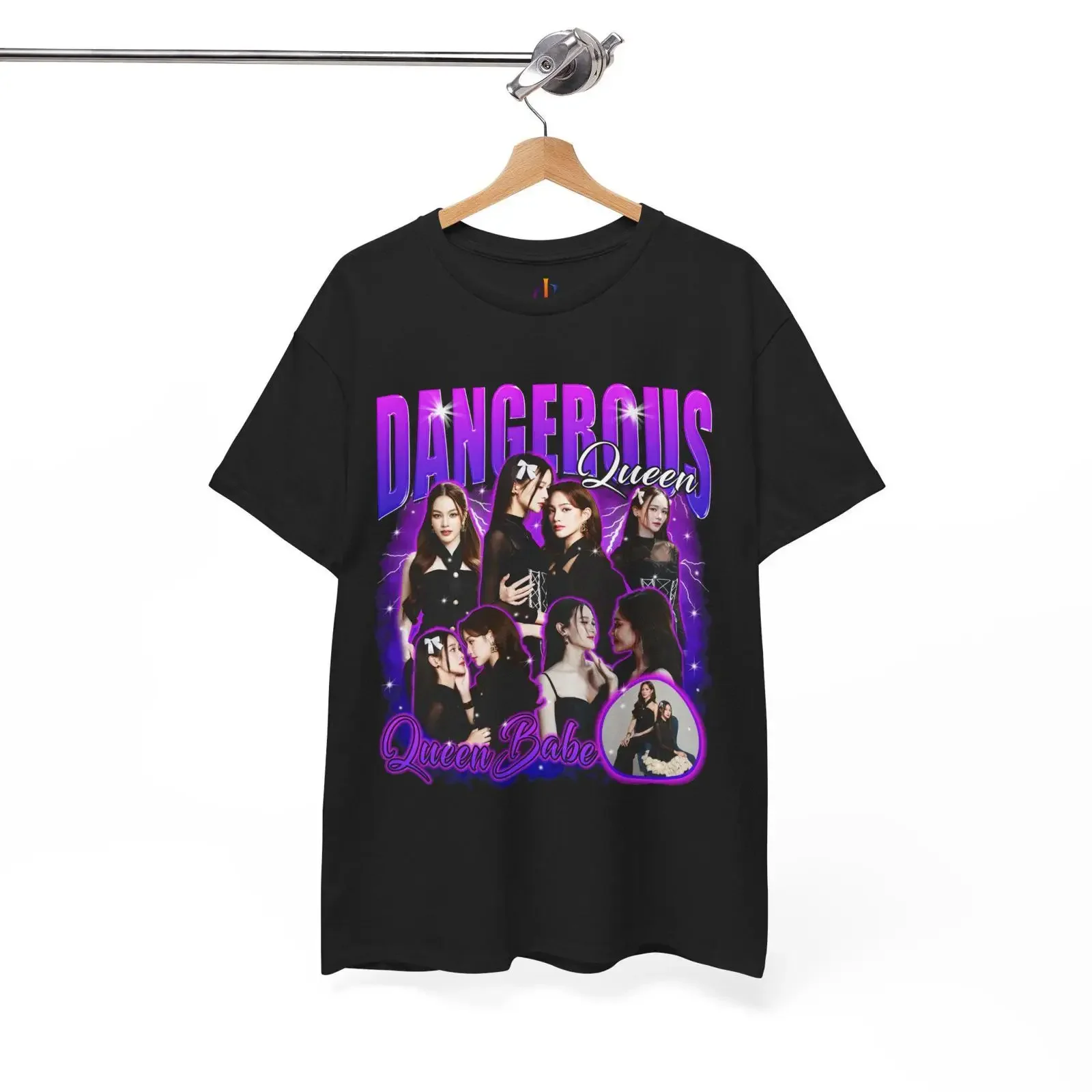 Thai GL Lovers T Shirt Dangerous Queen Series Bonita amp TKNur Heavy Cotton Top vintage Washed Stylish fashion Unisex Slightly