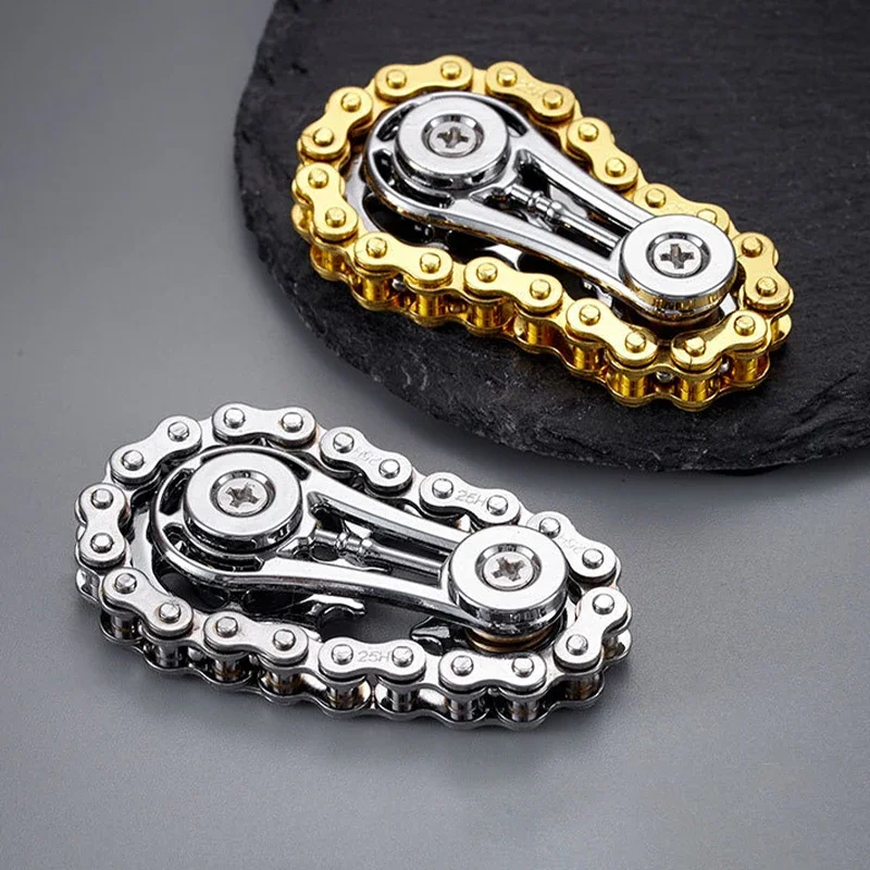 Metal Hand Spinner Chain Gear Metal Fidget Spinner Adult EDC Fidget Toys Focus ADHD Tool Office Stress Relief Toys