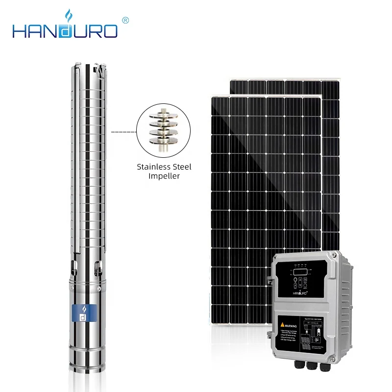 AC/DC 72v 1HP 3inch Solar Booster Pump DC Solar Submersible Irrigation Water Pump For Agriculture