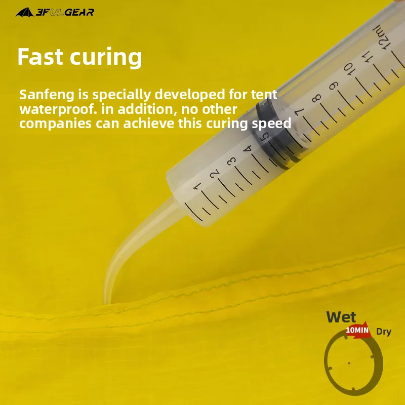 3F UL  LanShan Tent Apply Silicone Tent Glue and Repair Glue Double Silica Gel Water with Syringe view 5