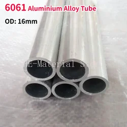 1Pcs Length 100mm 6061 Aluminium Alloy Tube OD 16mm Hollow Round Aluminum Pipe ID 5/6/7/8/9/10/10.1/11/12/12.1/13/14/14.5mm