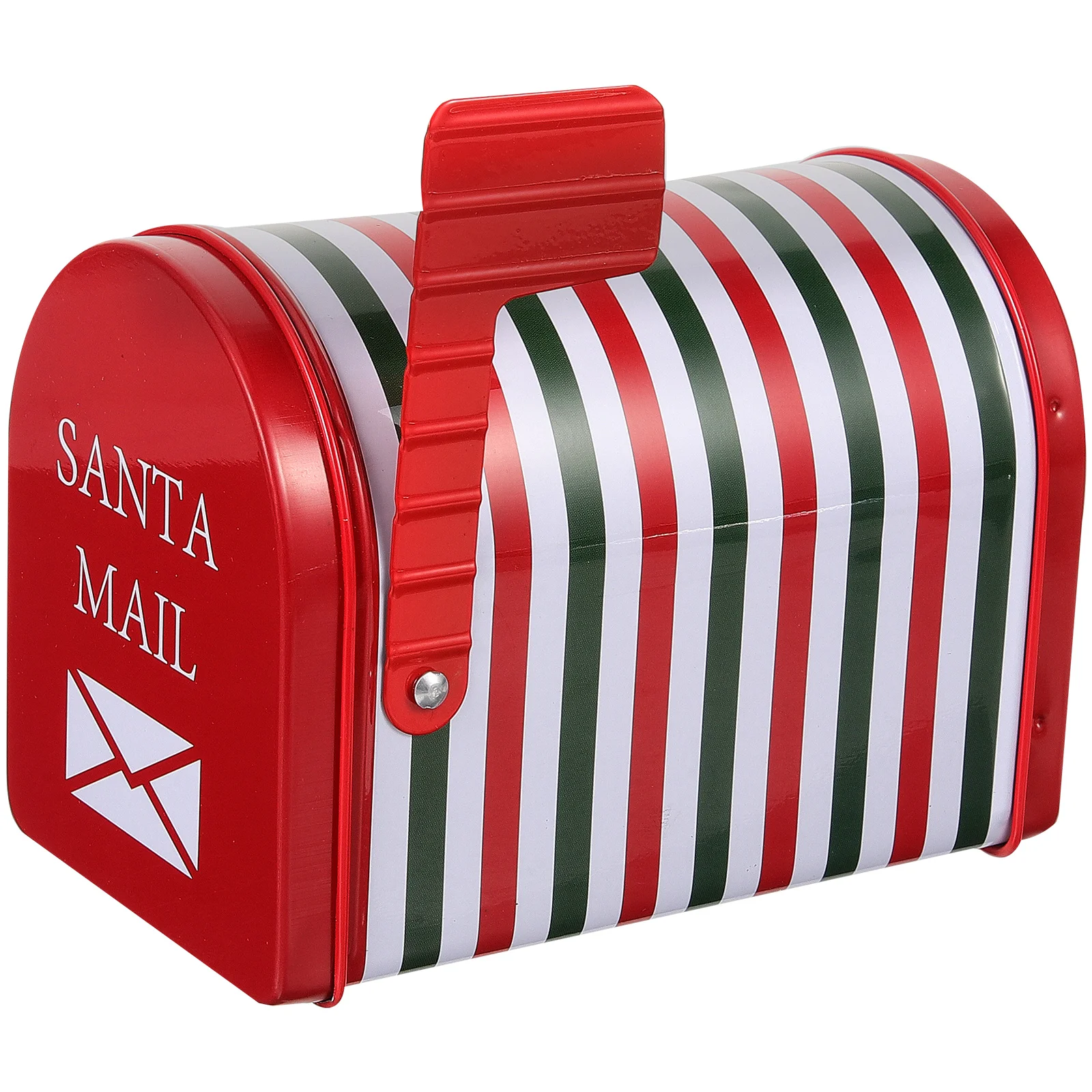 

Christmas Biscuit Box Christmas Candy Container Candy Box Holiday Candy Container Holiday Letter Mail Tin Metal Biscuits Jar