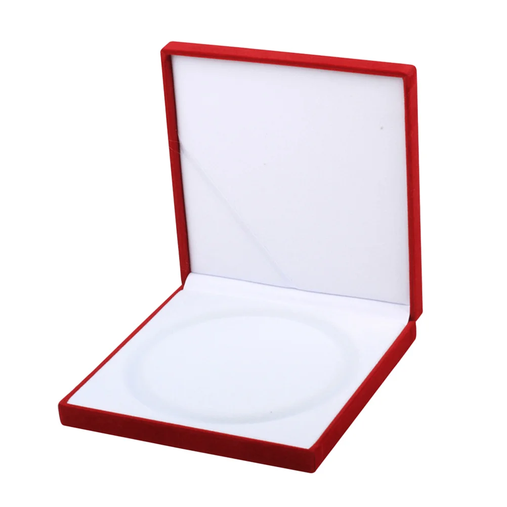 Jewelry Packaging Gift Box Necklace Storage Case For Women Ring Holder Flocking Jewelry Box