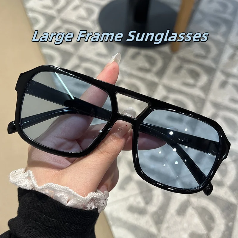 

New Square Frame Sunglasses Men Fashionable Sunscreen Glasses Women's Fashion Street Photography Trend Versatile Eyewear