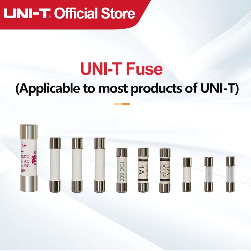 2pcs/lot UNI-T Cartridge Fuse Fast Fuse Porcelain Tube For Uni-t Multimeter UT890C UT890D+ UT89X UT89XD UT60S UT33+ UT191T