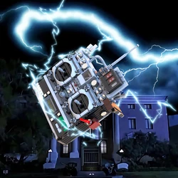 Gobricks MOC Back To The Future Dr.Brown Remote Control Building Blocks Back to the Future Creative Props Kids Birthday Gifts