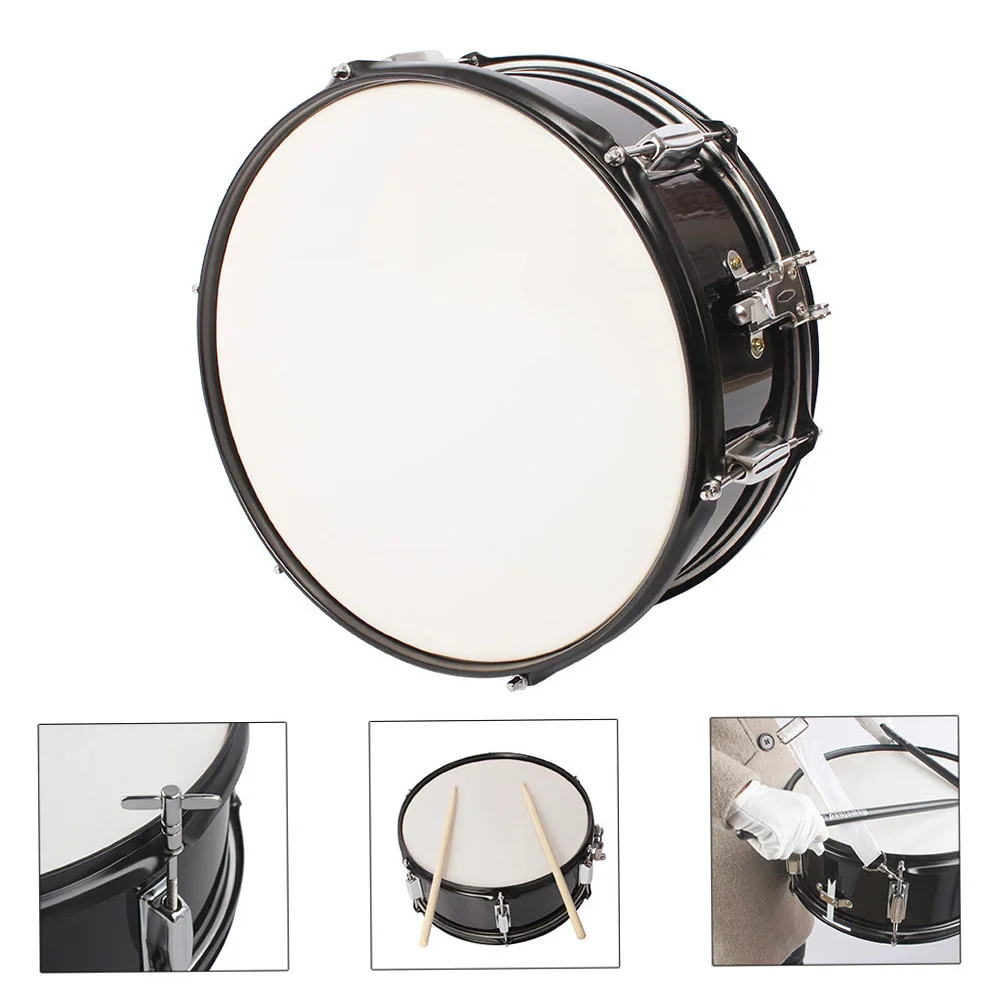 Professional Snare Drum Head 14 Inch with Drumstick Drum Key Strap for Student Band