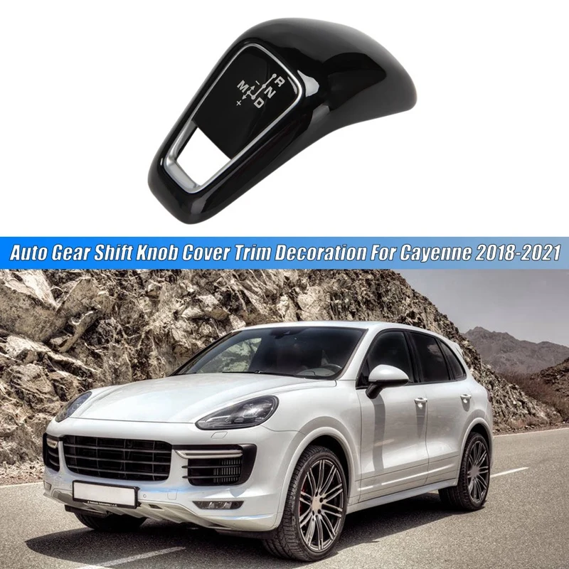 Auto Gear Shift Knob Cover Trim Decoration For-Porsche Cayenne 2018-2021