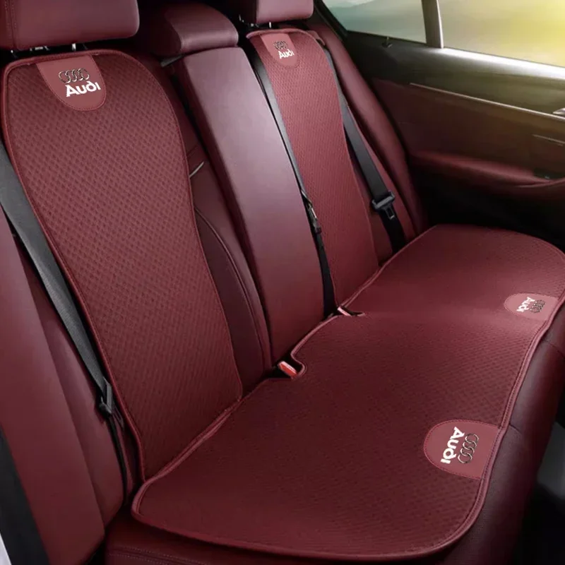 2025 Hot Car Ice Silk Seat Cushion Cover Mat Protector Pad For Audi Sline A1 A3 Q3 Q5 Q7 Q8 8V 8P A4 B5 B6 B7 B8 A6 C5 C6 C7 A7 view 6